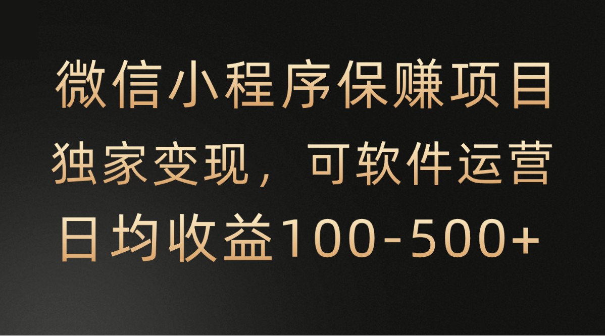 腾讯官方项目，可软件自动运营，稳定有保障，时间自由，永久售后，日均收益100-500+-爱项目