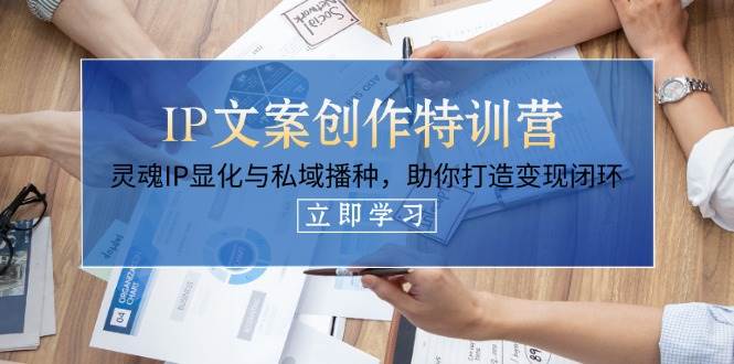 IP文案创作特训营，灵魂IP显化与私域播种，助你打造变现闭环（14节课）-爱项目