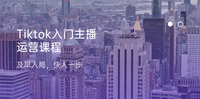 Tiktok入门主播运营课程，及早入局，快人一步（11节）-爱项目