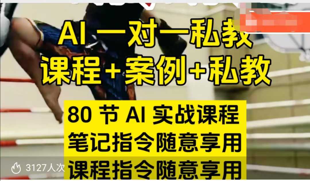 AI指令实战课，课程+案例，80节AI实战课程，笔记指令随意享用，课程指令随意享用-爱项目