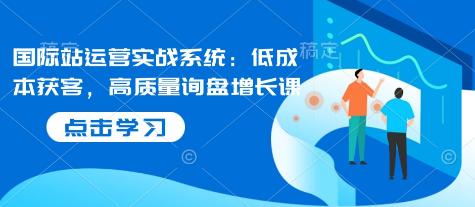 国际站运营实战系统：低成本获客，高质量询盘增长课-爱项目