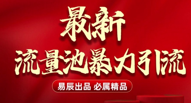 最新“流量池”无门槛暴力引流(全网首发)日引500+-爱项目