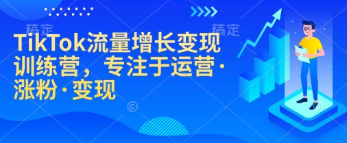 TikTok流量增长变现训练营，专注于运营·涨粉·变现-爱项目
